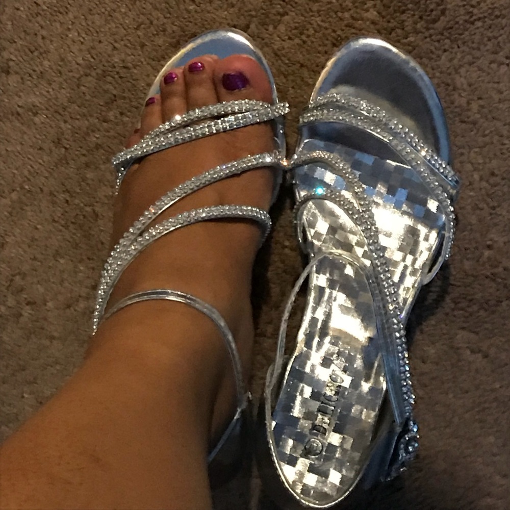 New silver shoes