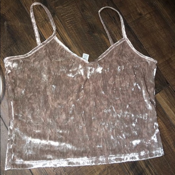 Velvet Crop Top - Picture 1 of 1