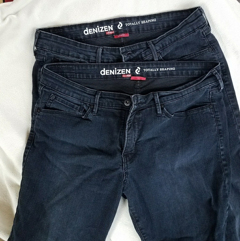 Two pairs of Denizen dark wash jeans!