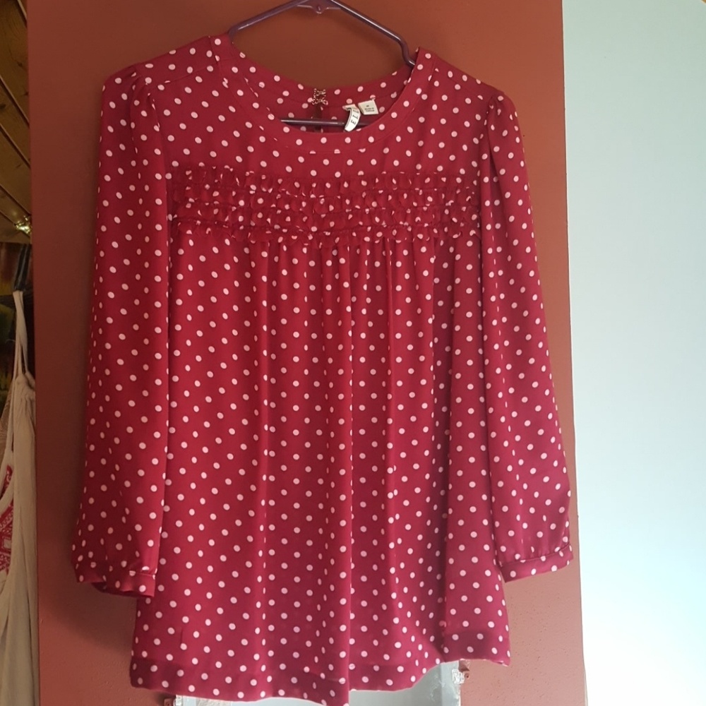 Polka-dot Blouse 》 Final Price!