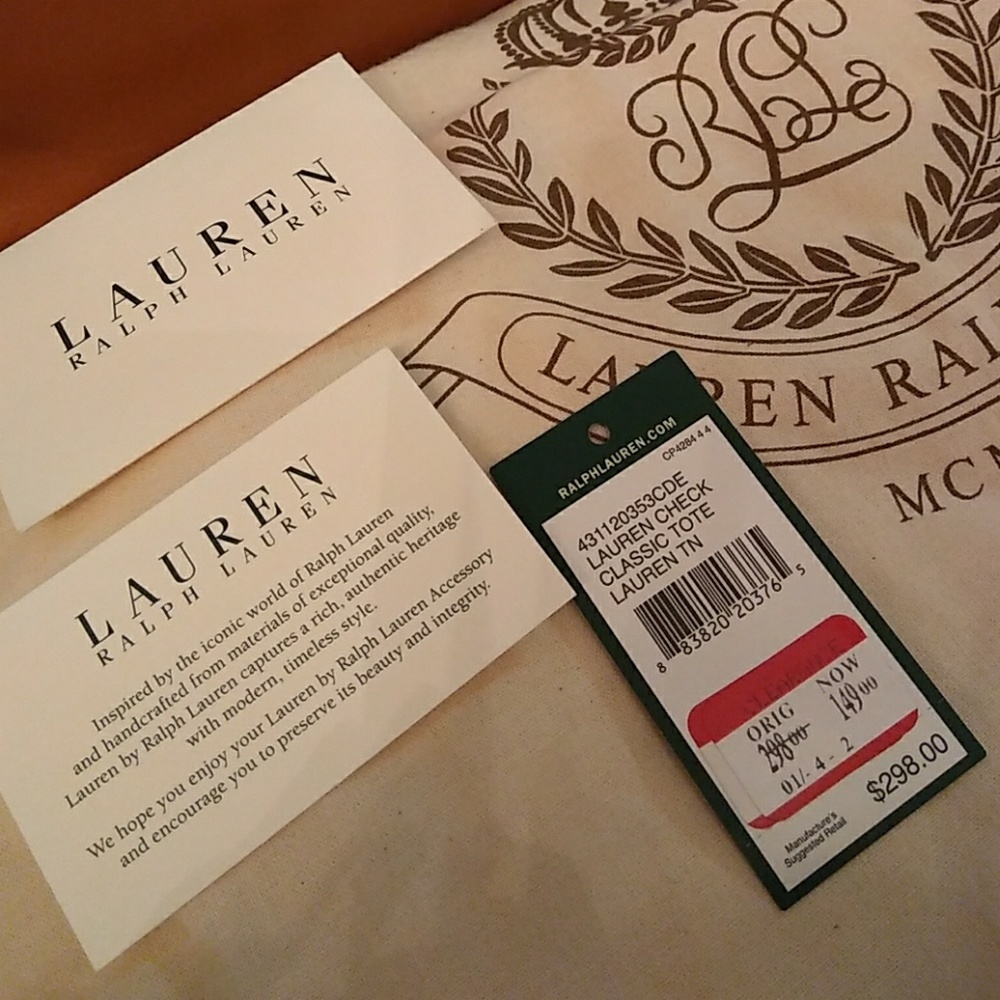 Lauren by Ralph Lauren Newbury Tote, Tan_8