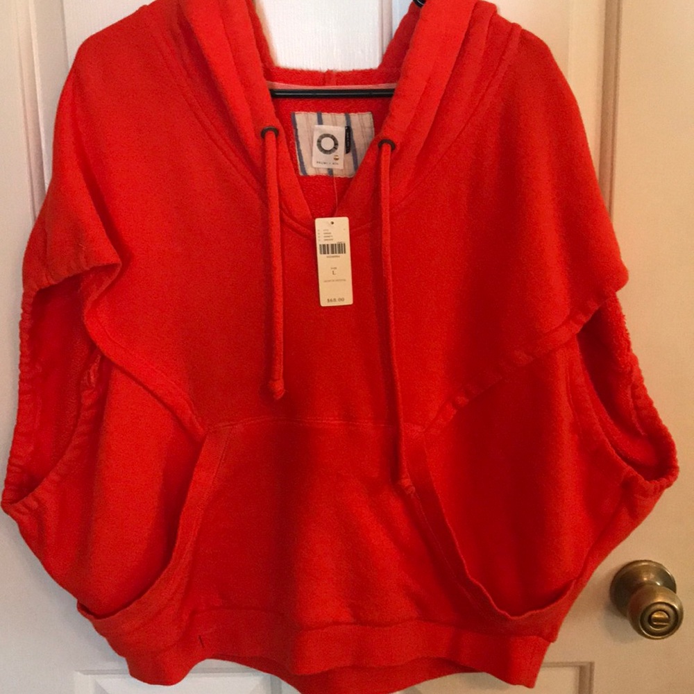 Anthropologie Blood Orange Sweatshirt top