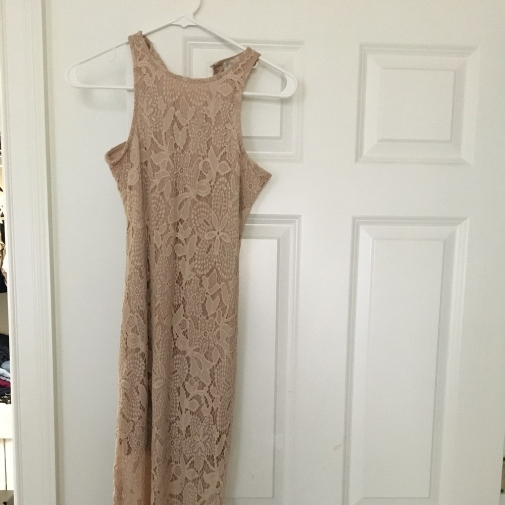 Lace nude dress