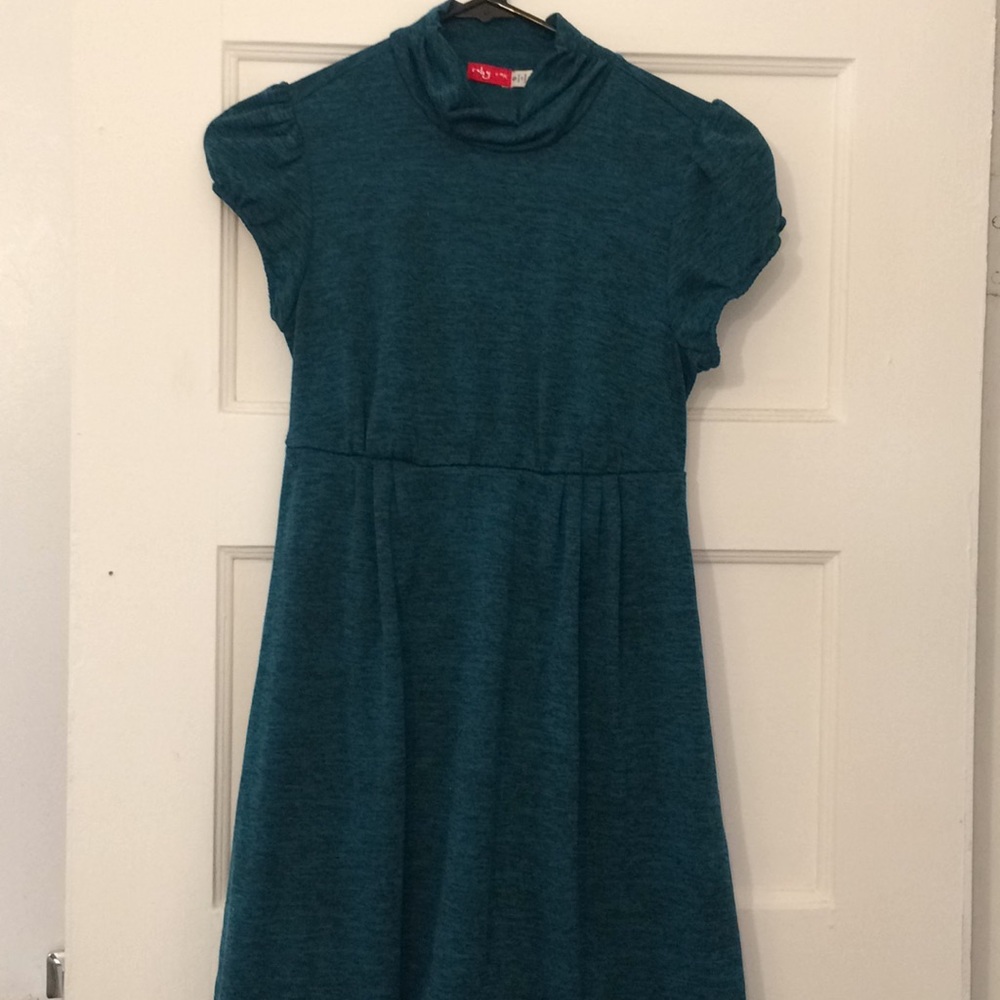Blue-green dress