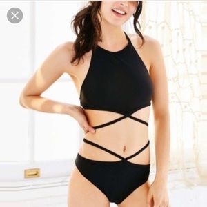 Store closing -Chromat Bond halter cross bikini