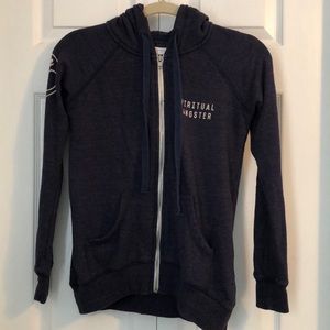 Navy Spiritual Gangster Elephant Hoodie sz S