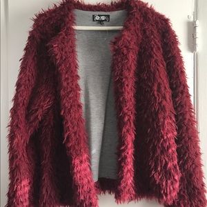 Fuzzy cardigan