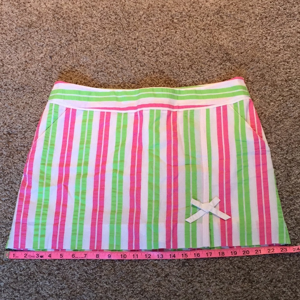 Lilly Pulitzer Sz 12 Skirt / Skort Pink and Green