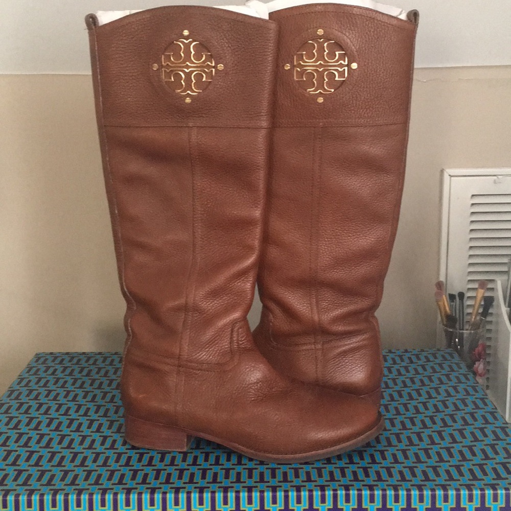Chestnut Tory Burch Riding Boots
