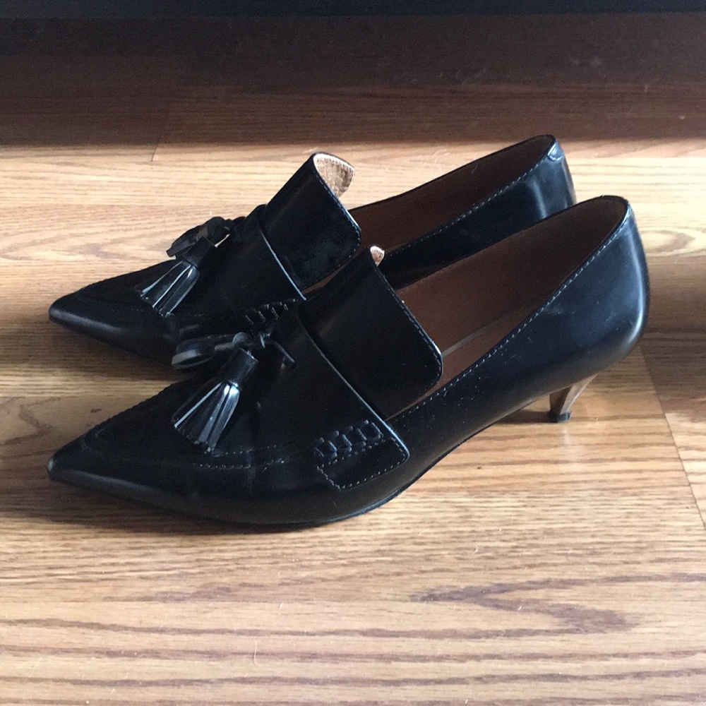 Coach Tassle Loafer with Kitten Heel