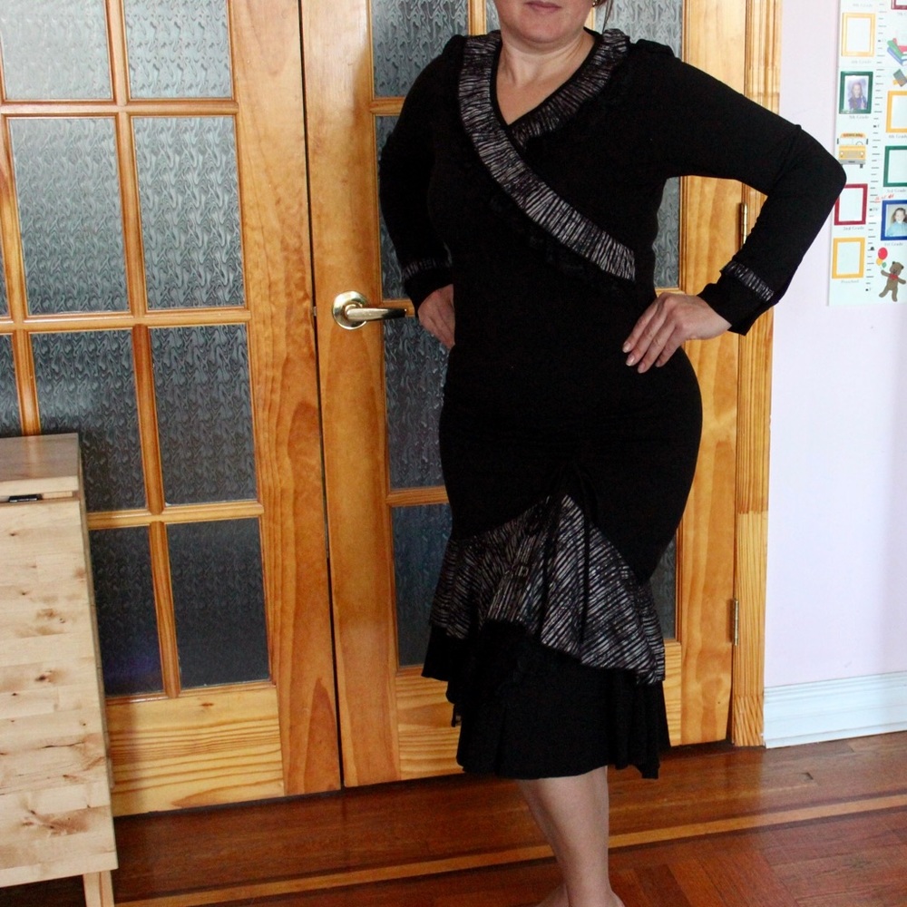 MidLength Black Party Dress