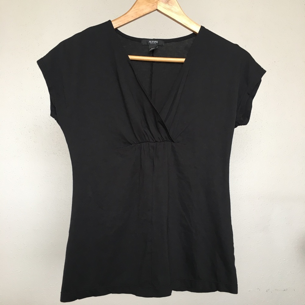 Draped cotton tee