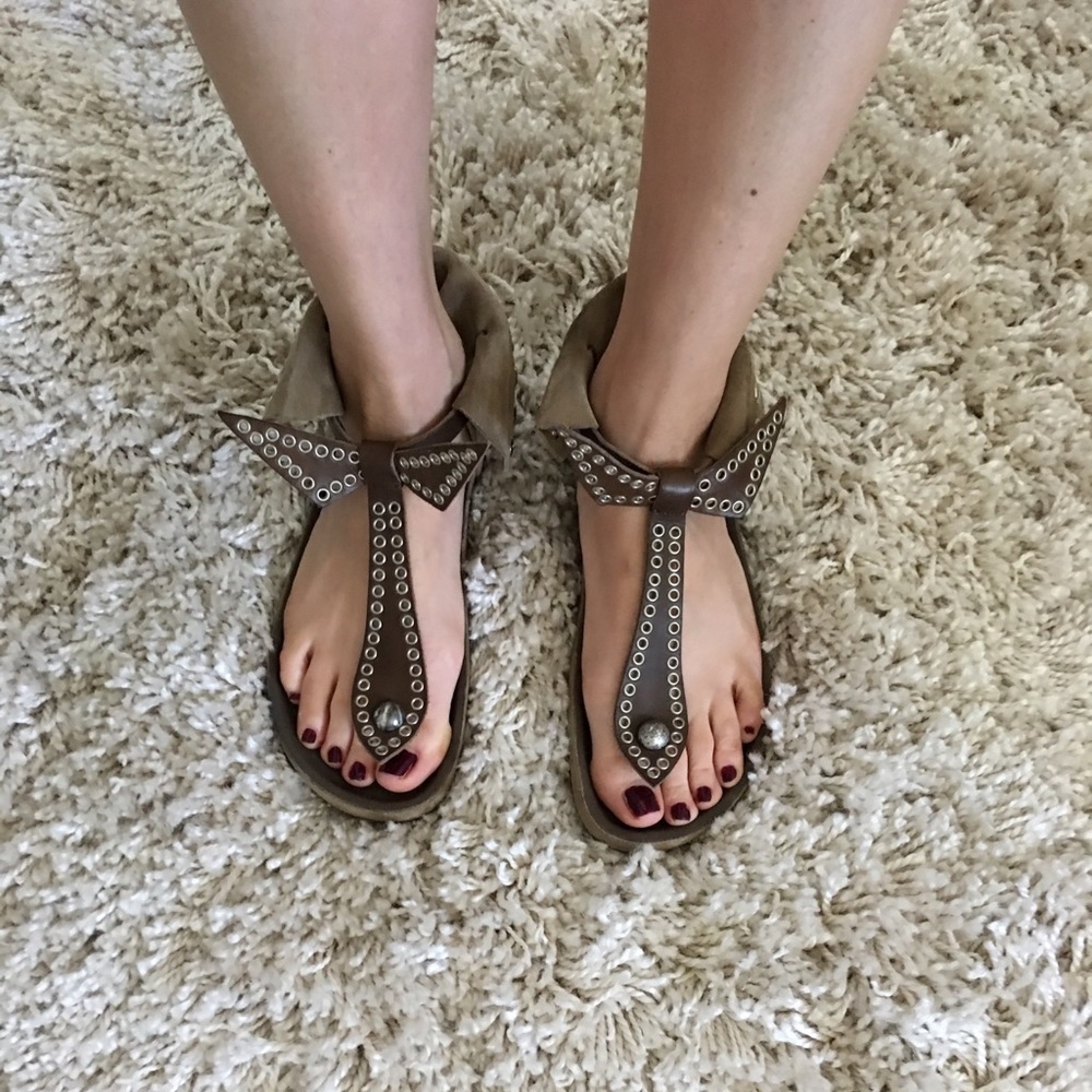 Olive suede Isabel Marant Edris sandals