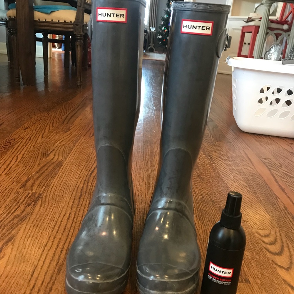 Gray Hunter Boots