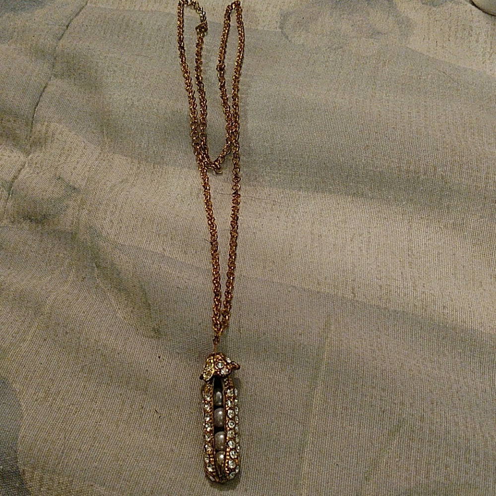 Necklace Pearls in a pod. Very unusual.