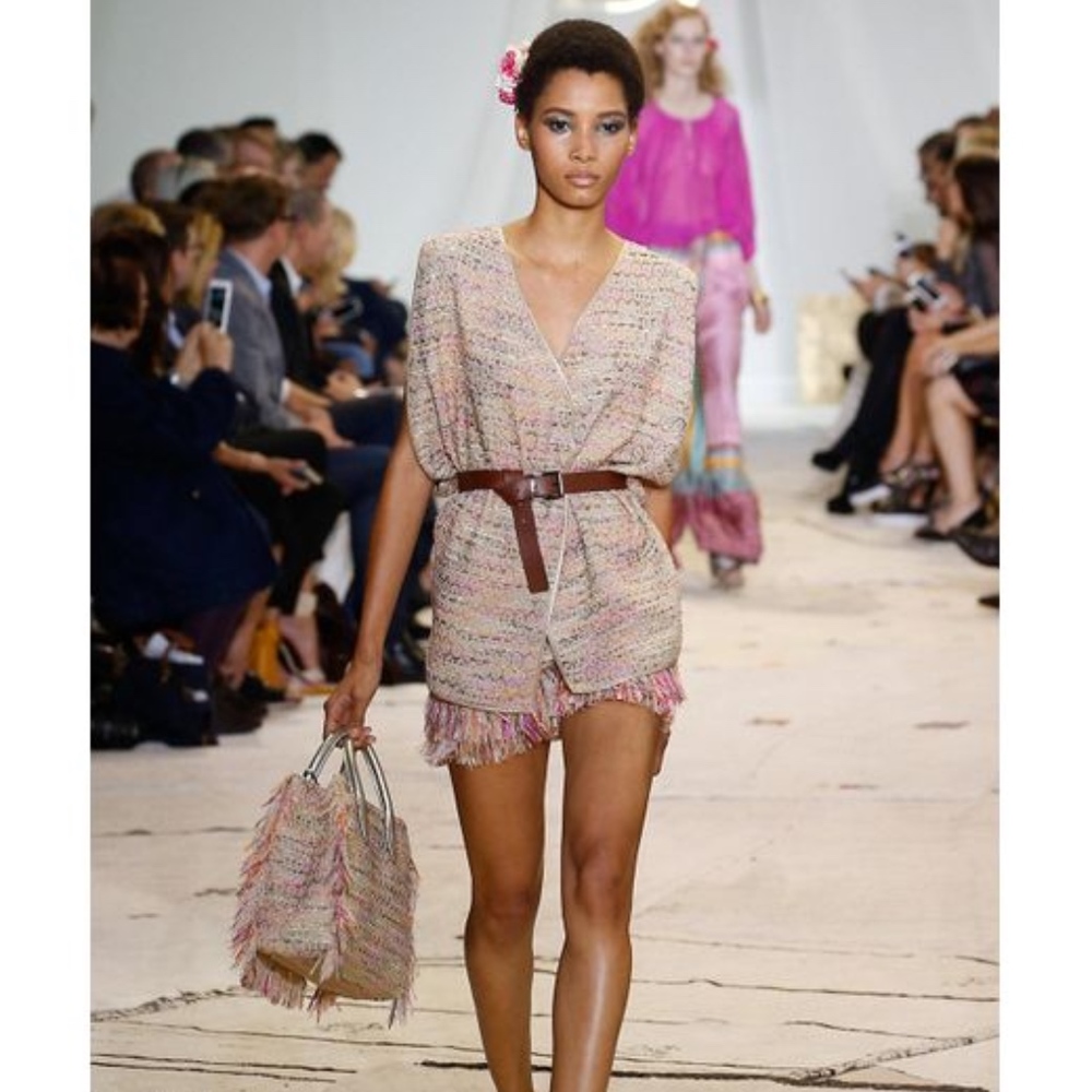 Diane von Furstenberg Novata Weave Tweed Vest Sz L