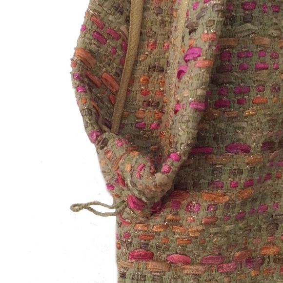 Diane von Furstenberg Novata Weave Tweed Vest Sz L - Picture 6 of 8