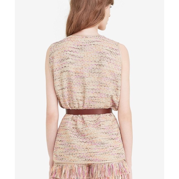 Diane von Furstenberg Novata Weave Tweed Vest Sz L - Picture 8 of 8