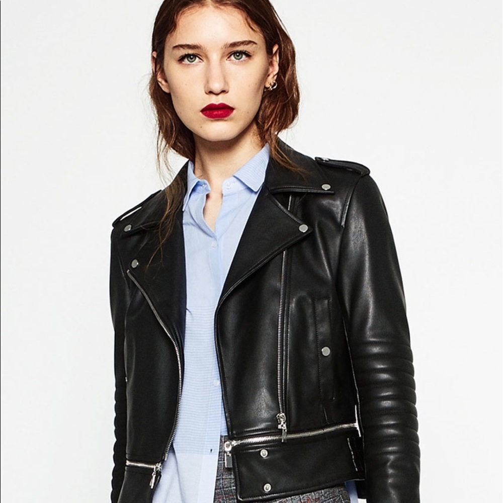 Brand new with tags Zara leather jacket