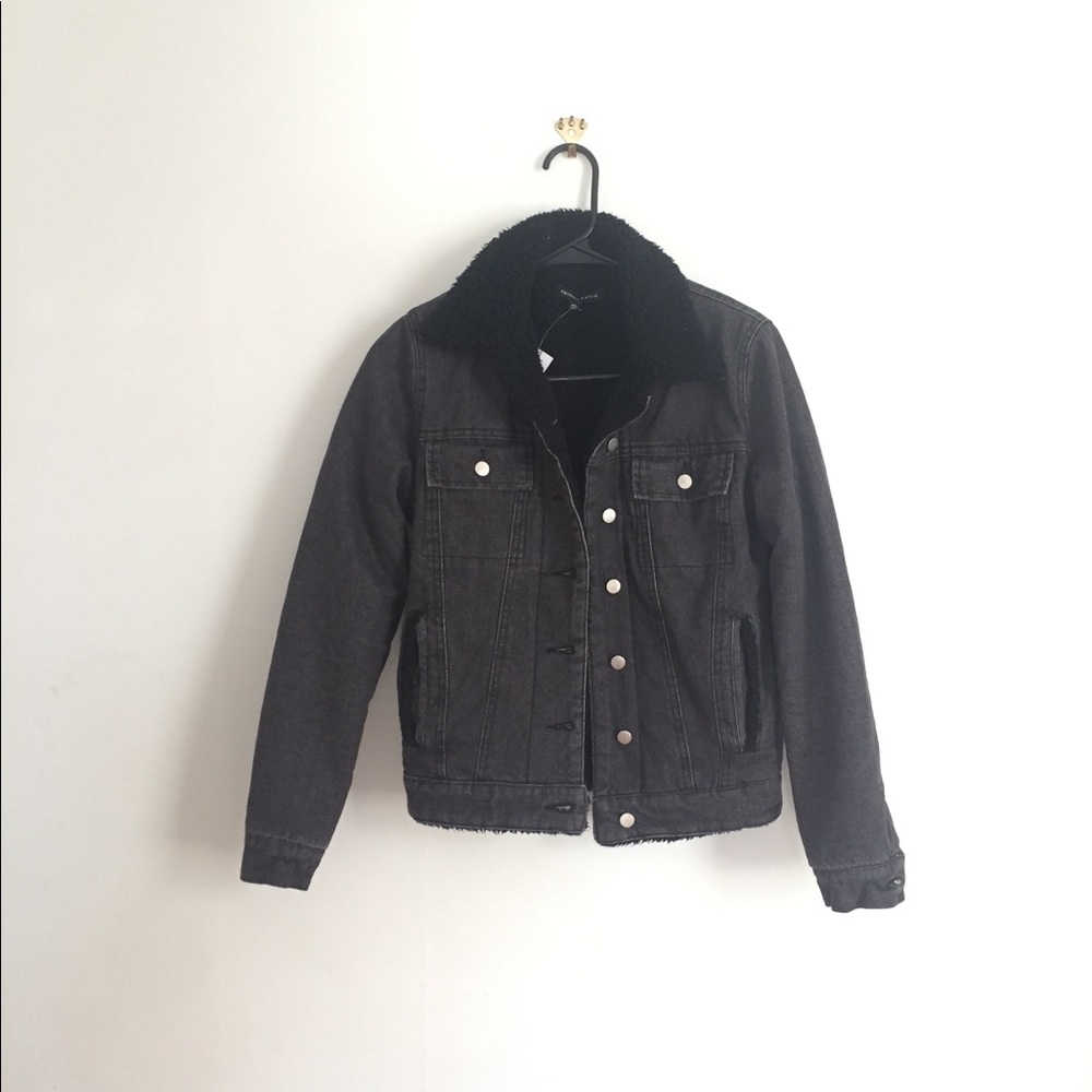 Kendall & Kylie fleece lined denim jacket