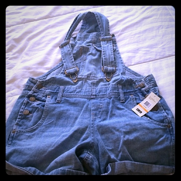 Denim - overall shorts