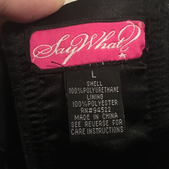 Black, zipper and backed laces corset top - Picture 3 of 5