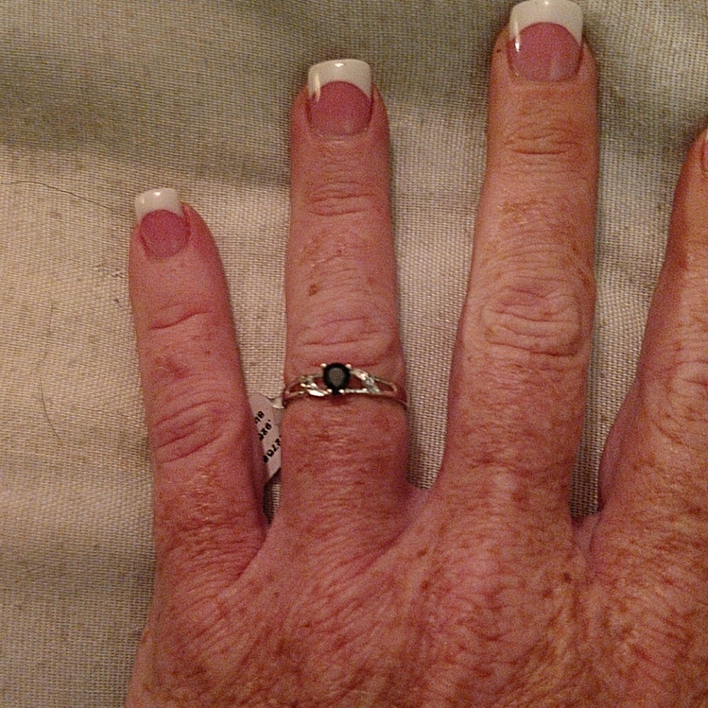 Sterling Silver Saphire Ring