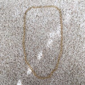 VINTAGE MONET CHUNKY GOLD CHAIN LINK NECKLACE