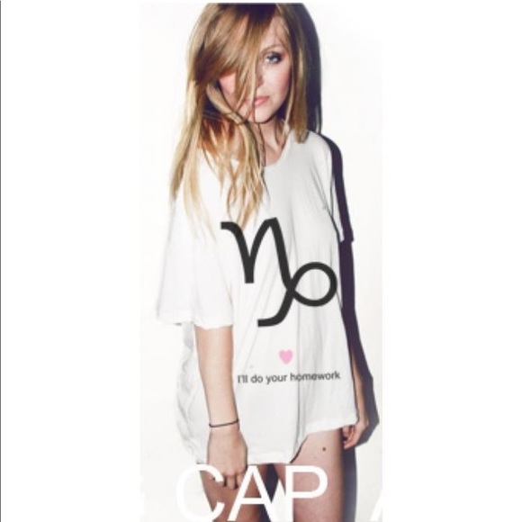 Wildfox Tops - Wildfox Capricorn I'll do your homework Tee