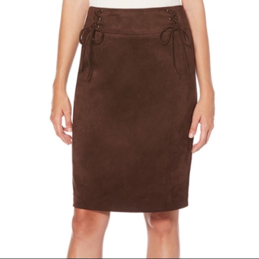 🔥SALE🔥 brown suede skirt