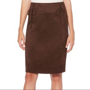 🔥SALE🔥 brown suede skirt