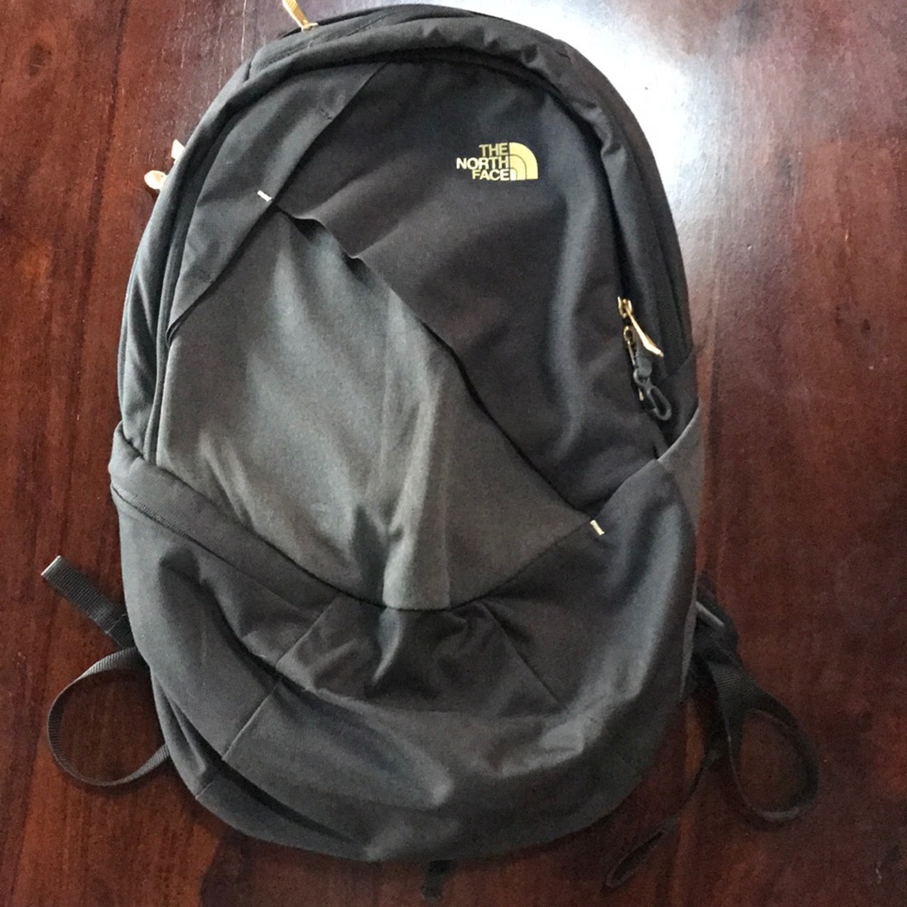 North face black backpack