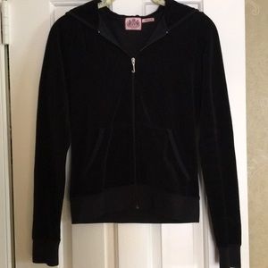 Juicy Couture velour zip-up hoodie. Barely worn!