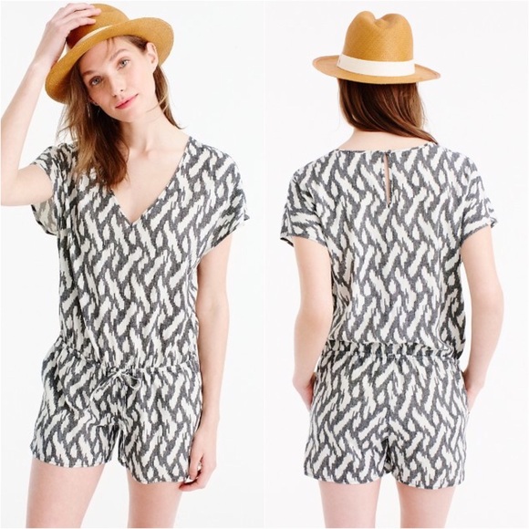 J. Crew Pants - J. Crew ikat romper