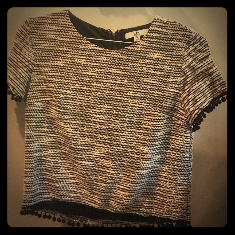 Black/Cream Textured Shirt