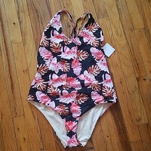 Floral print swimsuit