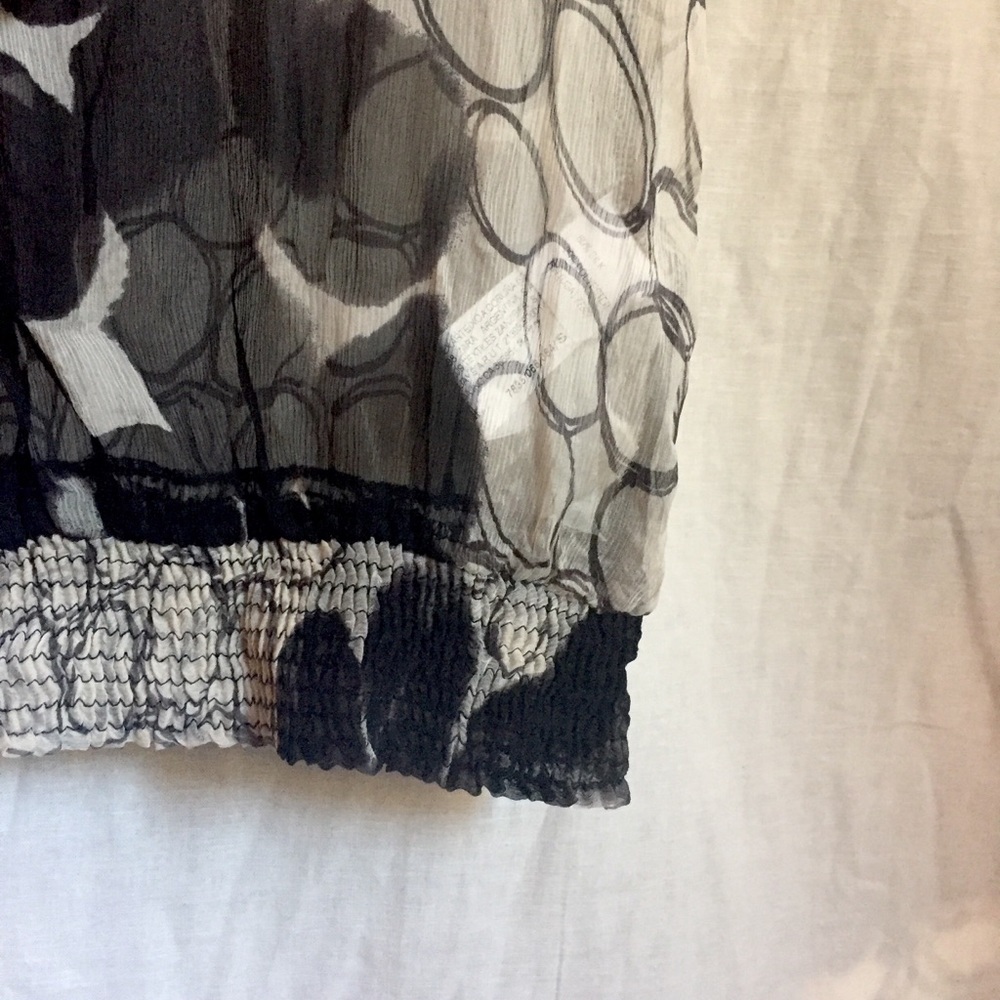 Sheer Blouse with Ruffle - Picture 3 of 6