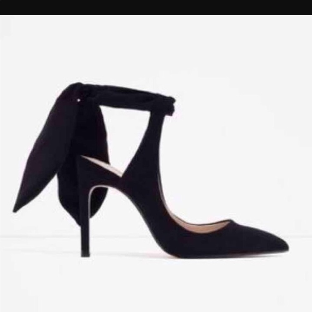 Zara Classic Collection Slingback Heels with Bow