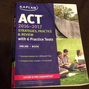 Kaplan ACT review book📚