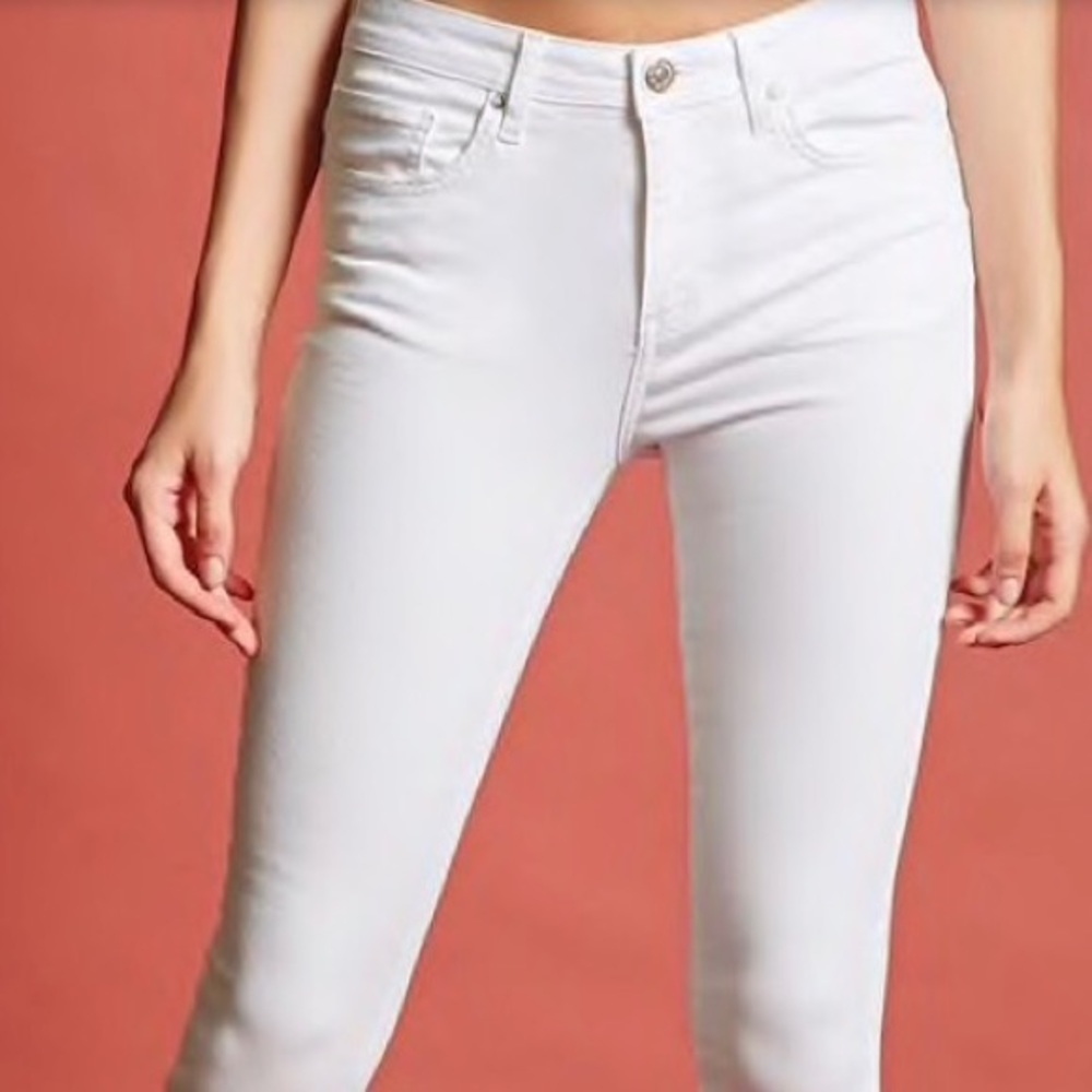 White jeans high waist size 4 brand new