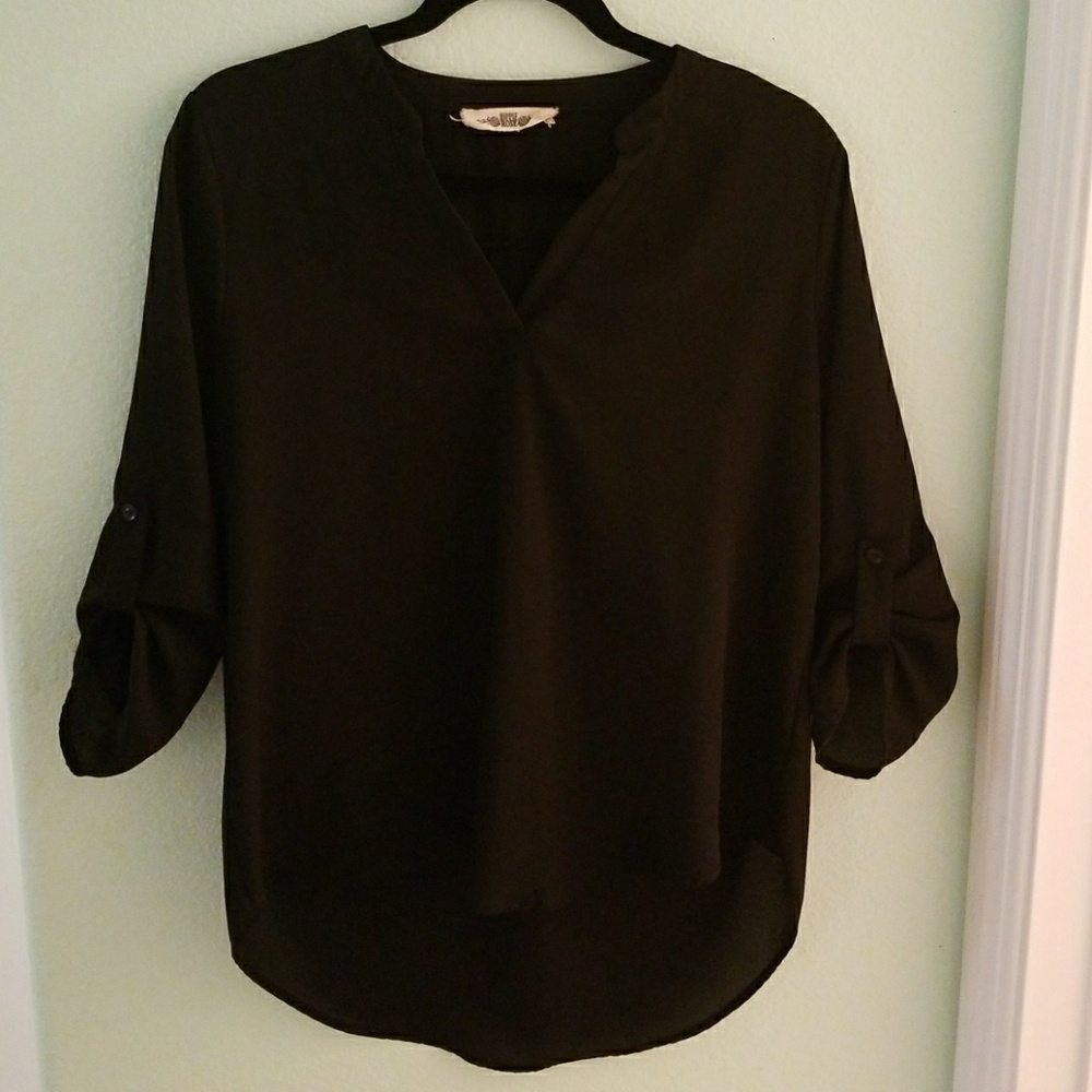 Hippie Rose Quarter Sleeve Blouse