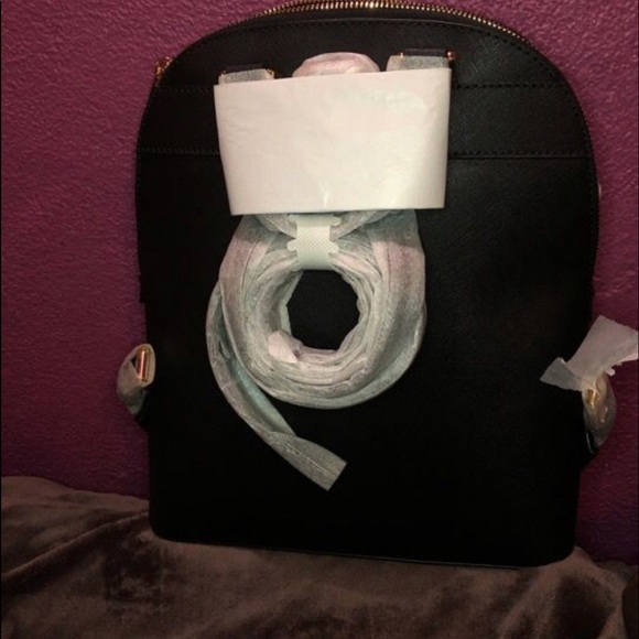 Michael Kors black backpack purse