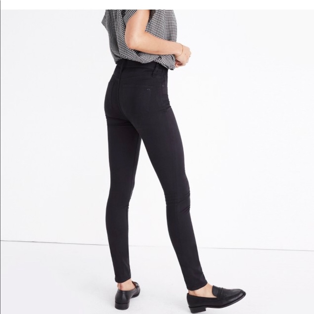 9 in High Rise Black Madewell Skinny Jeans