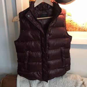 Jcrew maroon down vest