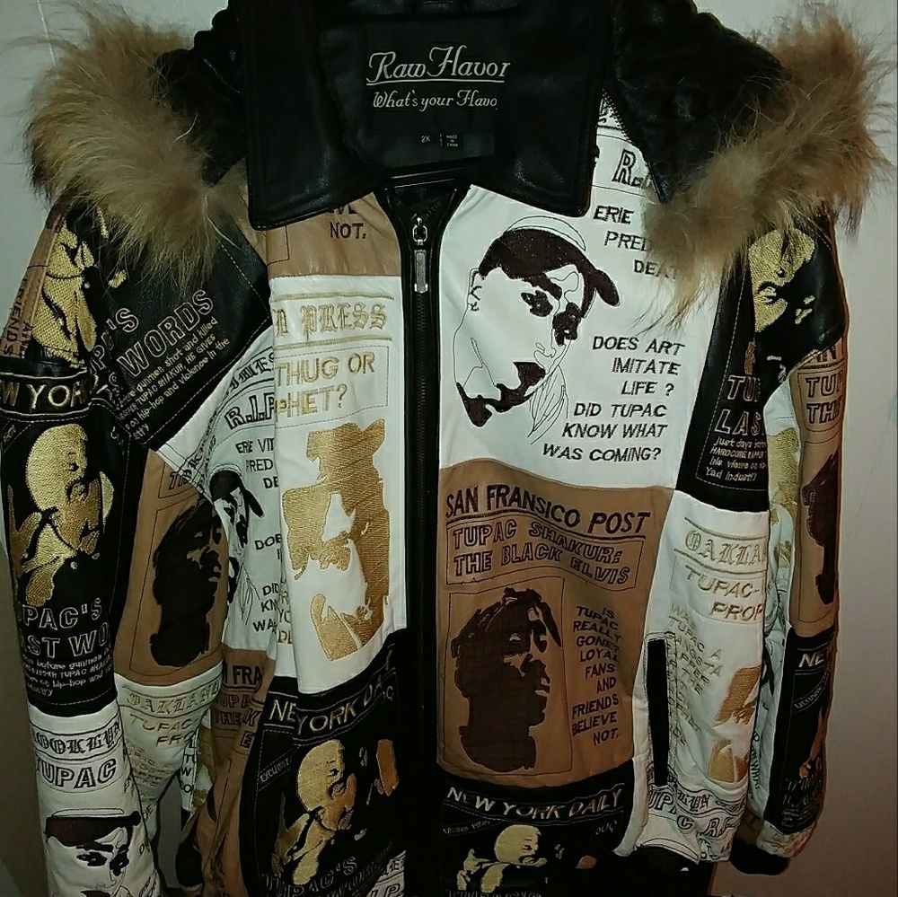 Genuine Leather Collectable Tupac Jacket