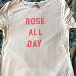 Rosé all day Old Navy T-shirt size S