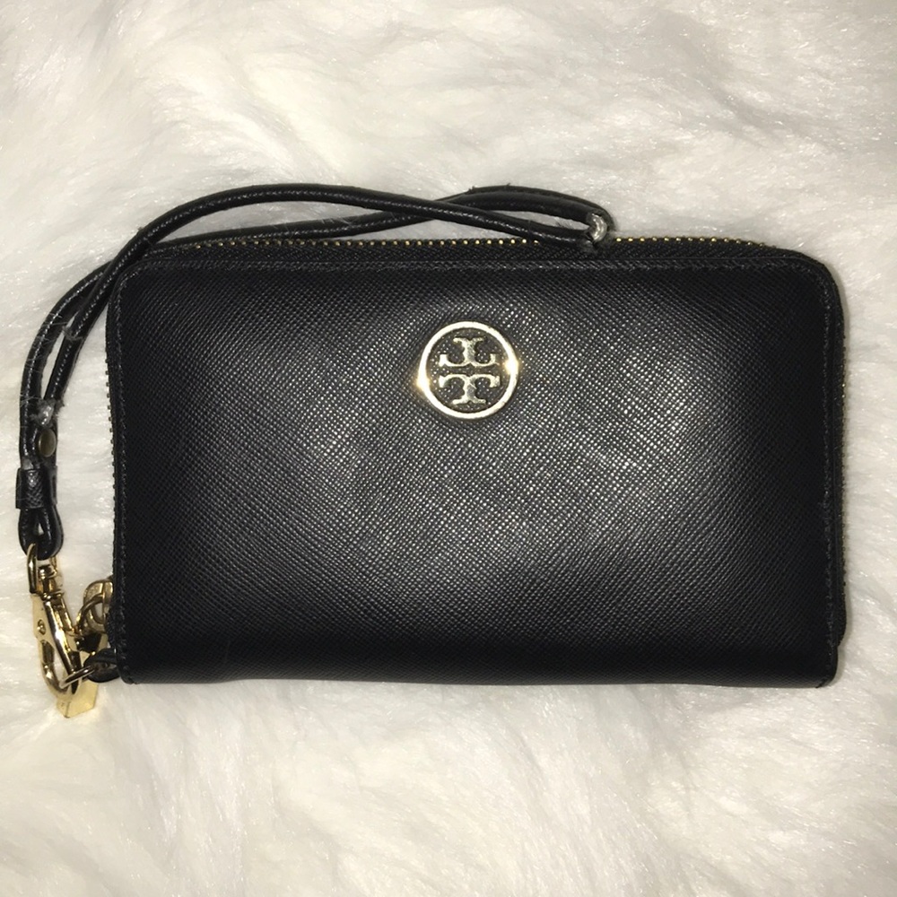 Tory Burch Black Wristlet