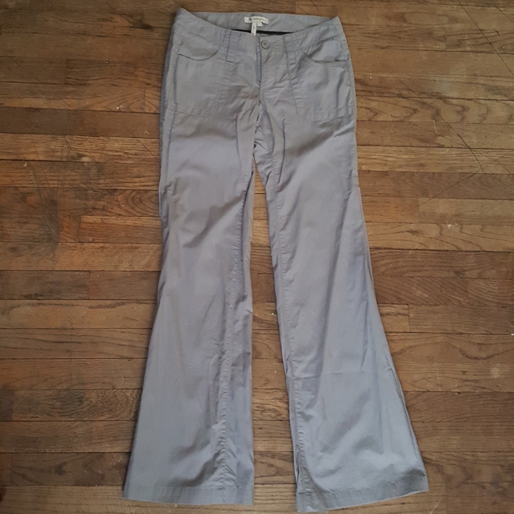 NW Gray Cotton Textured Cargo Boot Cut Flare Pants