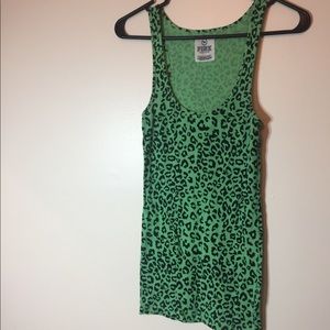 Victoria’s Secret Pink Leopard Ribbed Tank Top