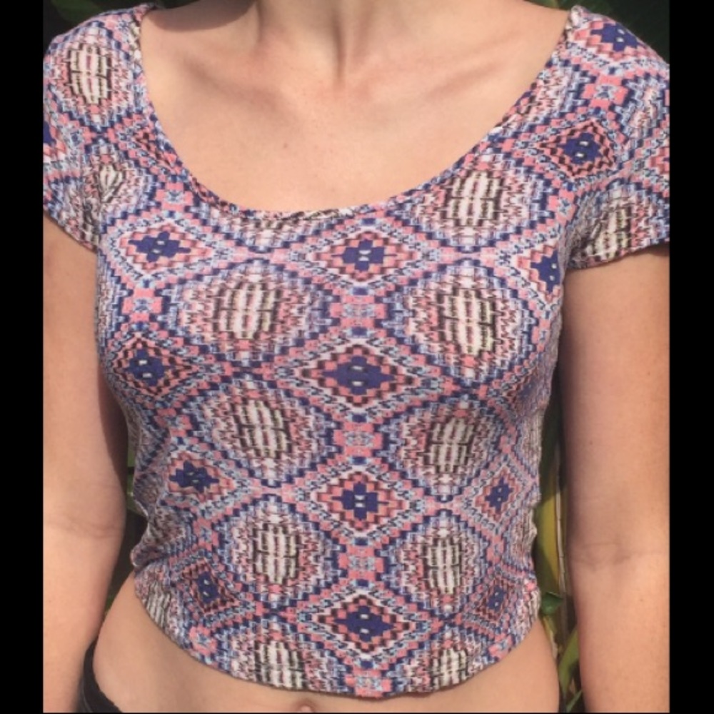 Cute medium colorful crop top